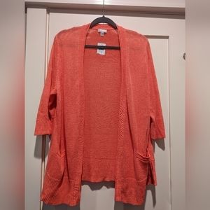 𝅺NWT J. Jill Linen Cardigan size Large Petite